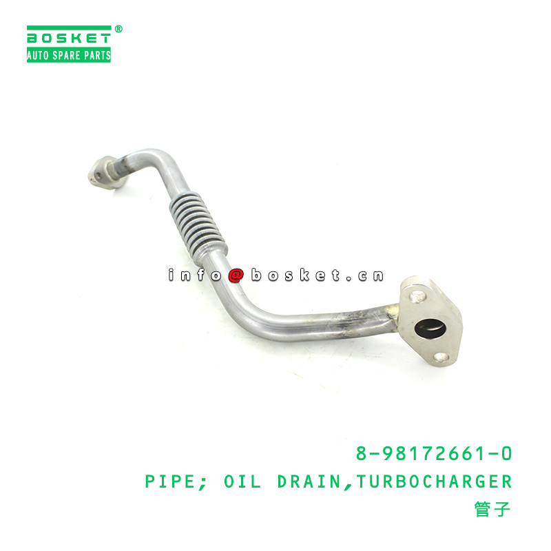 8-98172661-0 Turbocharger Oil Drain Pipe 8981726610 For ISUZU FRR FTR