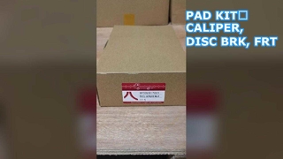 KIT PAD； KALIPER, DISC BRK, FRT