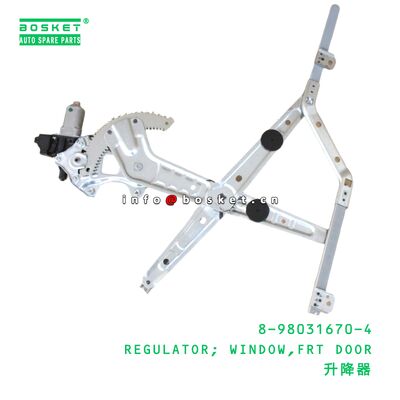 8-98031670-4 REGULATOR; WINDOW,FRT DOOR suitable for ISUZU NNR NPR 8980316704