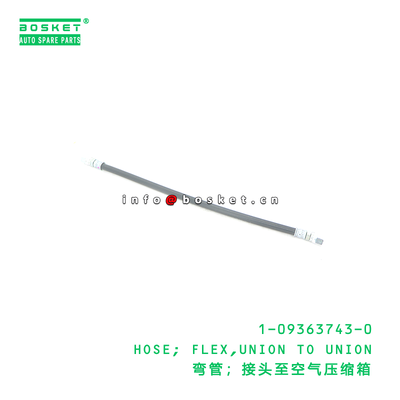 1-09363743-0 HOSE; FLEX,UNION TO UNION suitable for ISUZU 1093637430