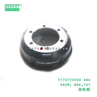 517615H200 ABA Front Brake Drum HD72 Compatible Front Axle Brake Drum Assembly for Japanese Truck Parts