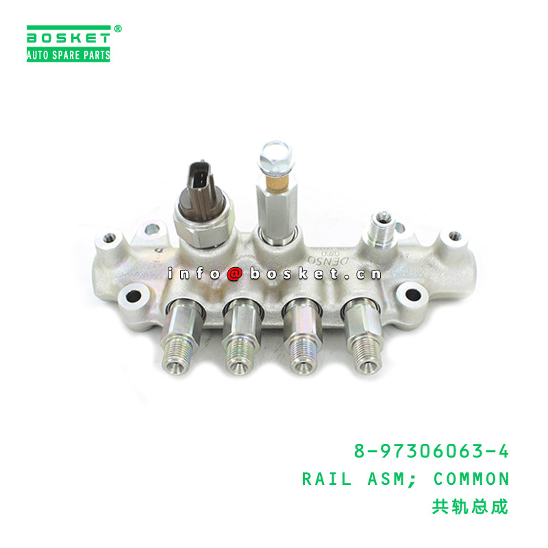 8-97306063-4 NKR Isuzu Engine Parts Common Rail Assembly 8973060634