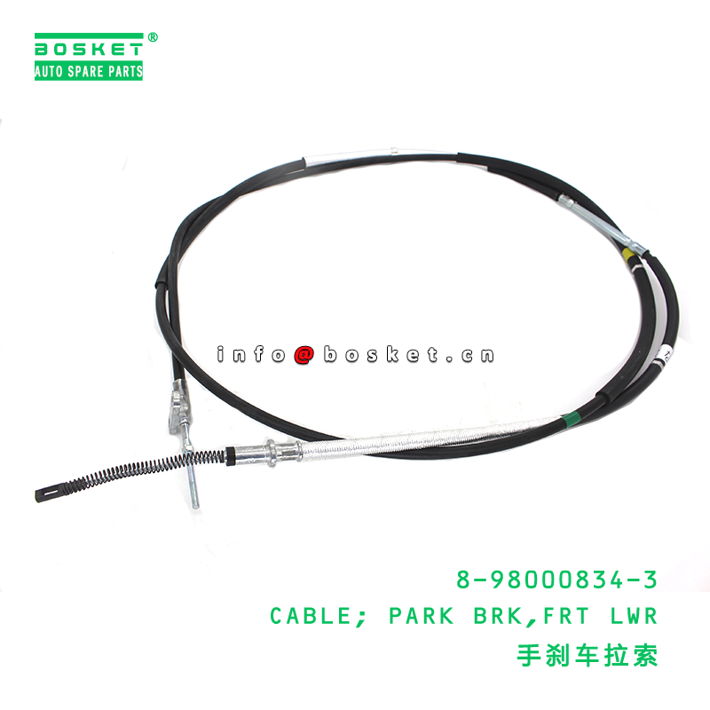 8-98000834-3 Front Lwr Park Break Cable suitable for ISUZU   8980008343