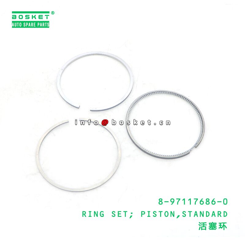8-97117686-0 RING SET; PISTON,STANDARD suitable for ISUZU NPR 4BD1 8971176860