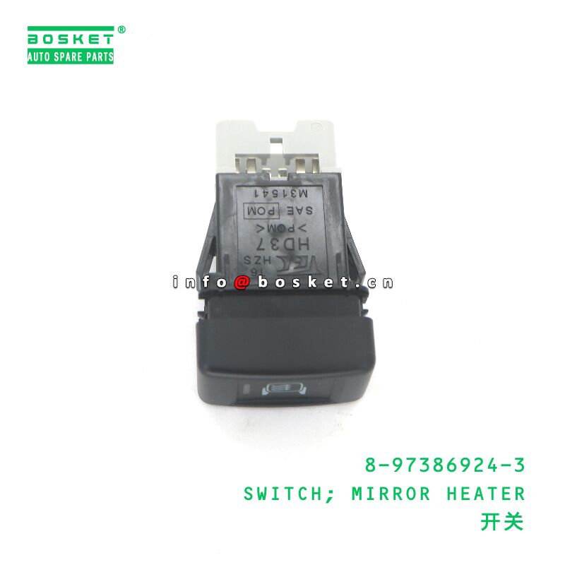 8-97386924-3 SWITCH; MIRROR HEATER suitable for ISUZU 8973869243