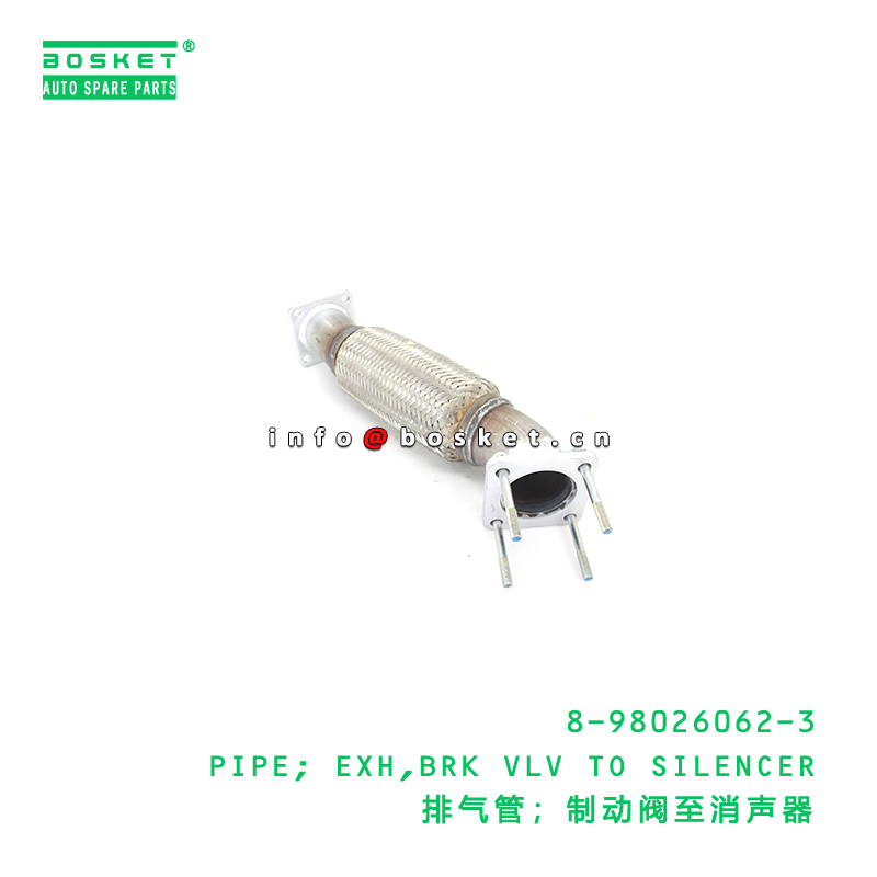 ISUZU 8980260623 Exhaust Pipe Brake Valve to Silencer Corrosion Resistant High-Quality Steel