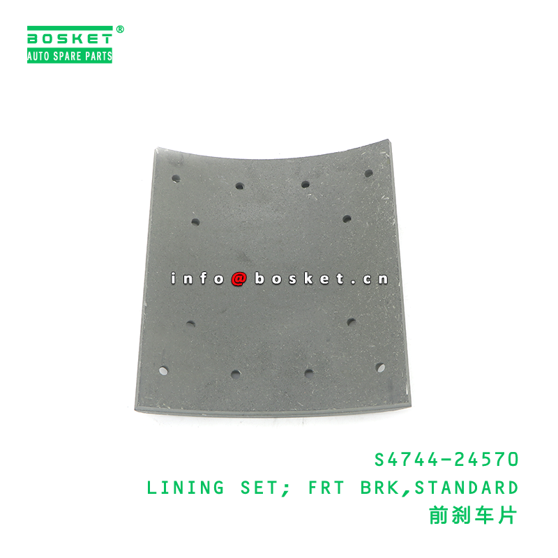 S4744-24570 ABA Lining Set Standard FRT BRK Brake Lining for HINO500