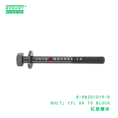 8-98201019-0 BOLT; CYL HD TO BLOCK cocok untuk ISUZU 4JJ1 4JH1 8982010190